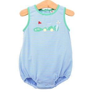 Jelly Beans Blue and Green Sleeveless Kids Pajamas